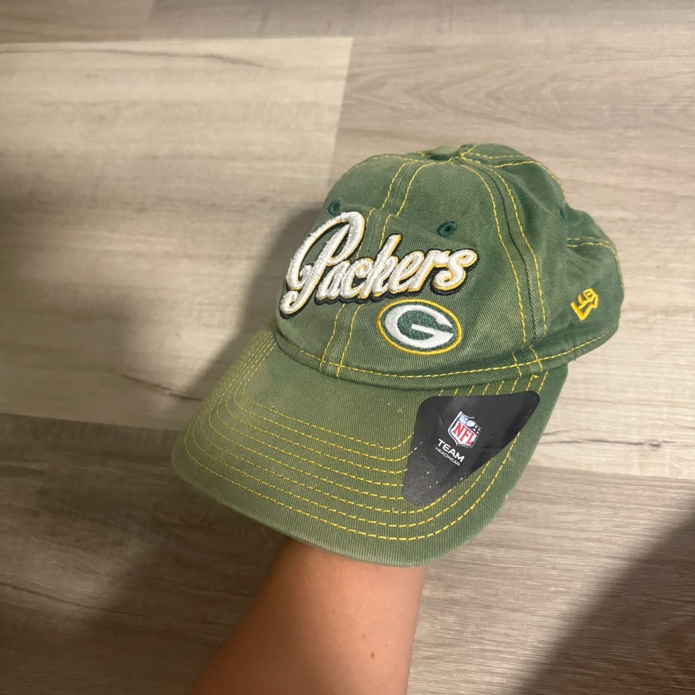 Green Bay Packers New Era NFL Cap Adjustable Vintage Distressed 100% Cotton Men